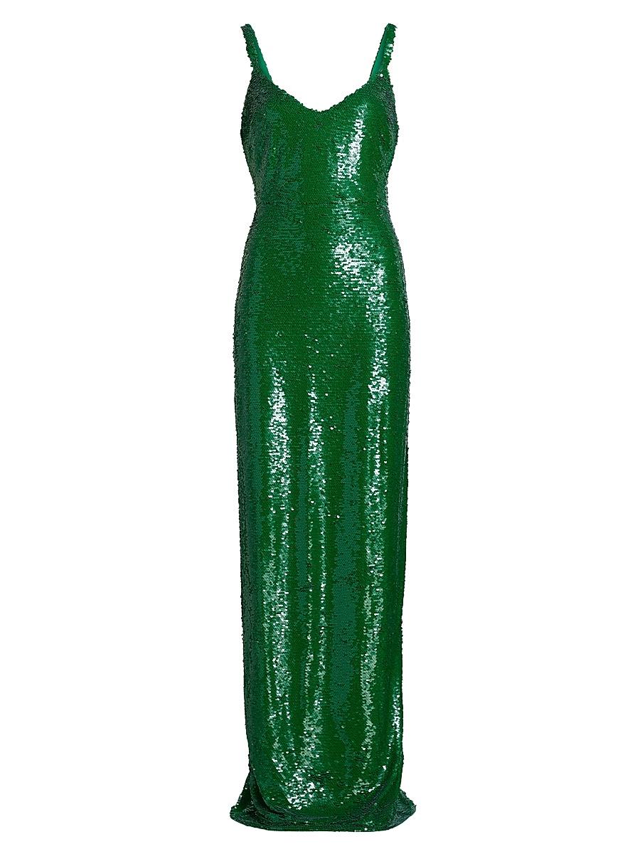 Womens Karma Sequined Sleeveless Maxi Dress Product Image