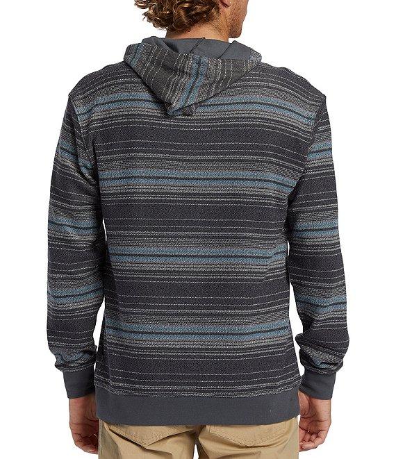Quiksilver Long Sleeve Great Otway Dark Striped Hoodie Product Image