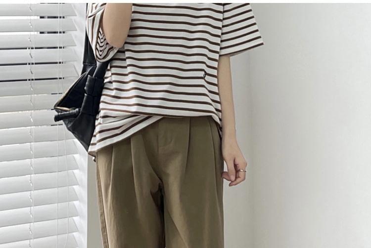 Maternity Plain Straight Leg Pants Product Image