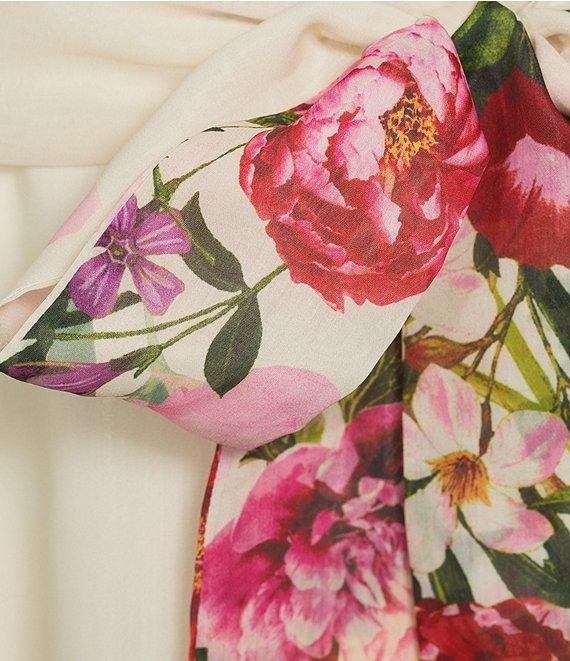 Alex Marie Talulla Floral Organza Sleeveless Tie Waist Maxi Dress Product Image