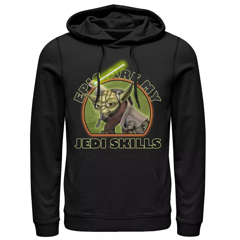 Men's Star Wars: The Clone Wars Yoda Epic Are My Jedi Skills Hoodie,  Product Image