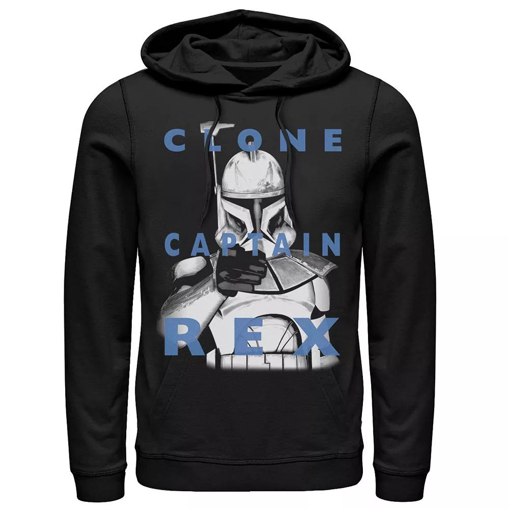 Men's Star Wars: Clone Wars Clone Captain Rex Text Overlay Hoodie,  Product Image