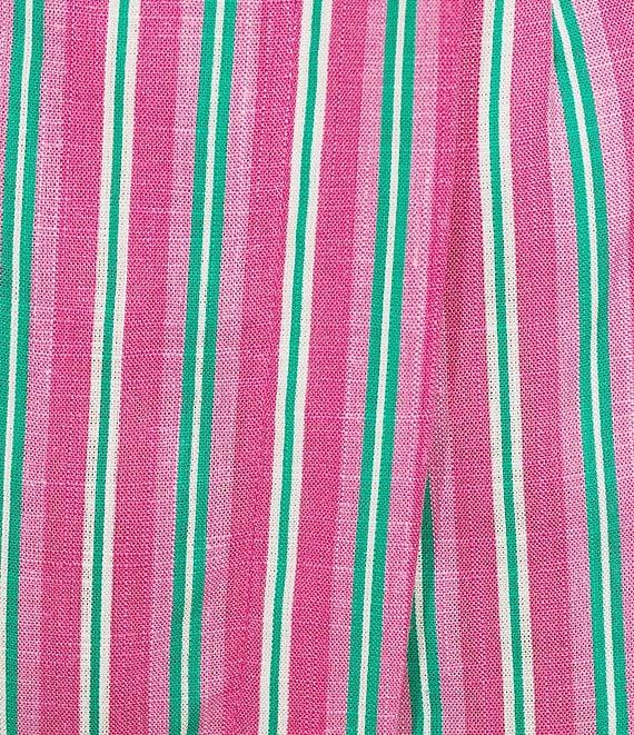 Copper Key Coordinating Stripe Print Wrap Skort Product Image