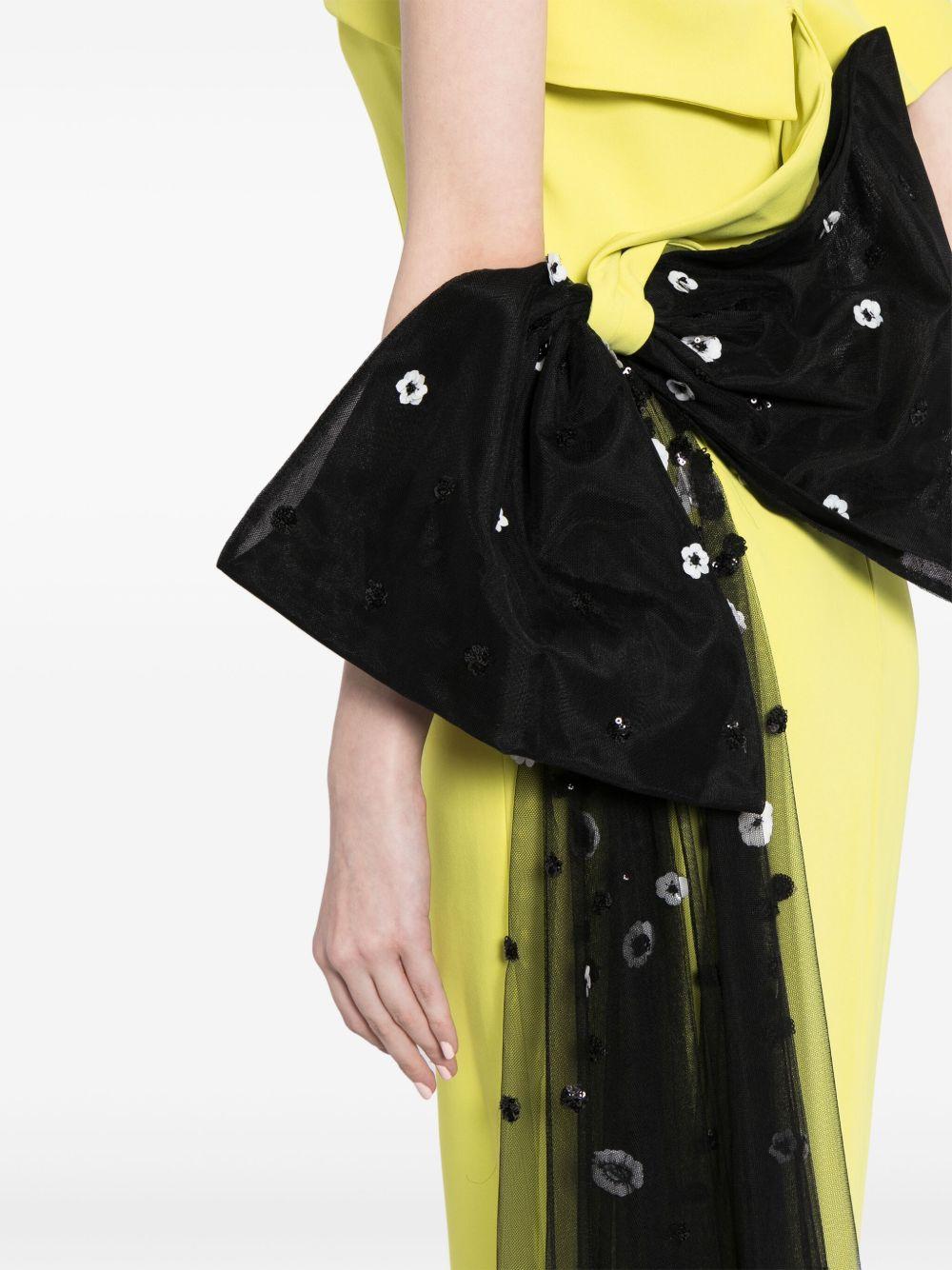 bow off-shoulder gown Product Image