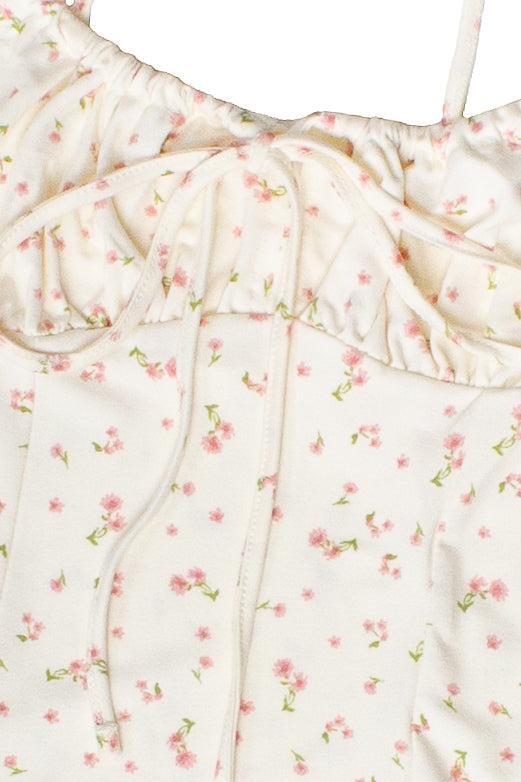 Sleeveless Floral Milkmaid Midi Dress Product Image