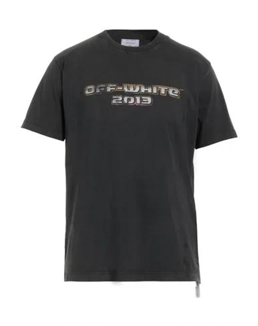 OFF-WHITE Off White™ Black Crew Neck T Shirt With Print Product Image