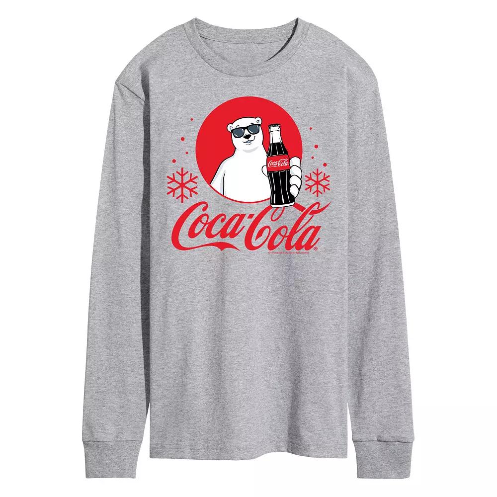 Men's CocaCola Polar Bear Long Sleeve Graphic Tee,  Product Image