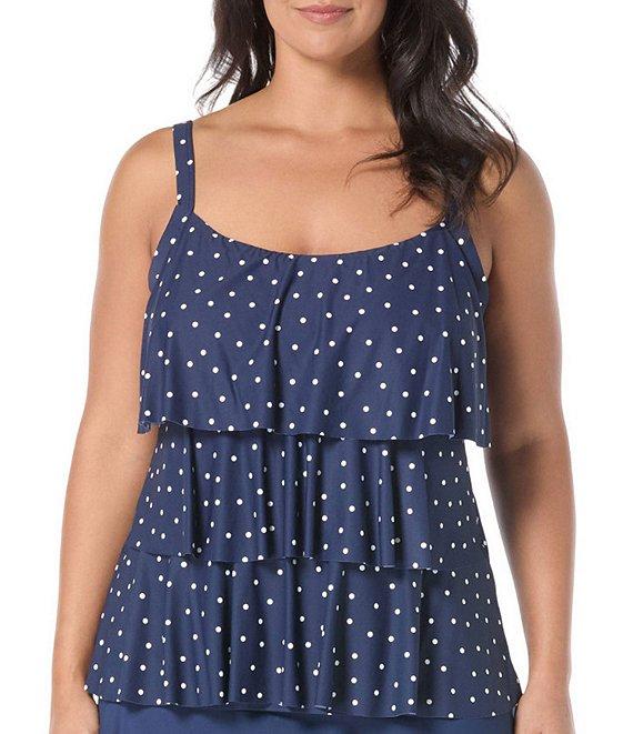 Beach House Plus Size Paloma Beach Solids Emma Swim Skort Product Image