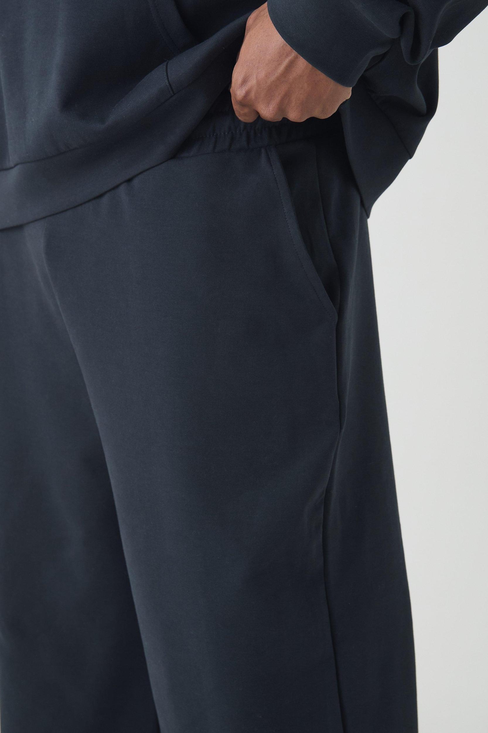 Plus Smart Interlock Relaxed Fit Pants | boohooMAN USA Product Image