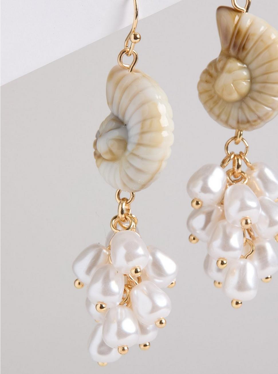 Shell Pearl Statement Earring Product Image