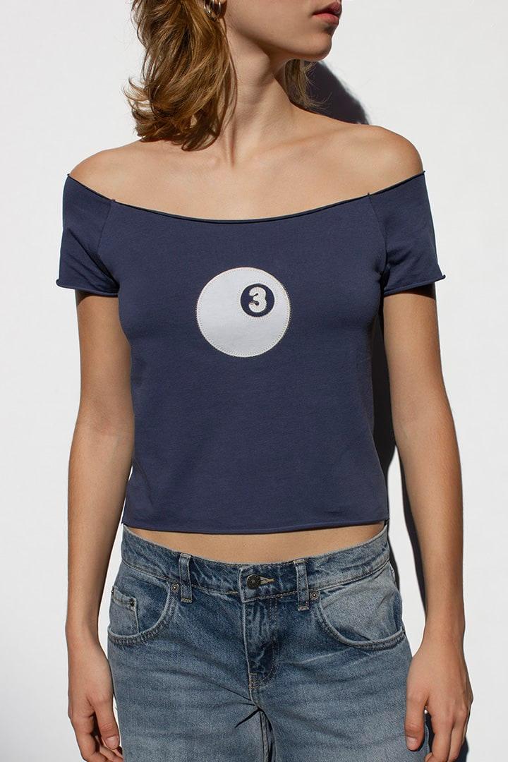 3 boat neck t-shirt Product Image