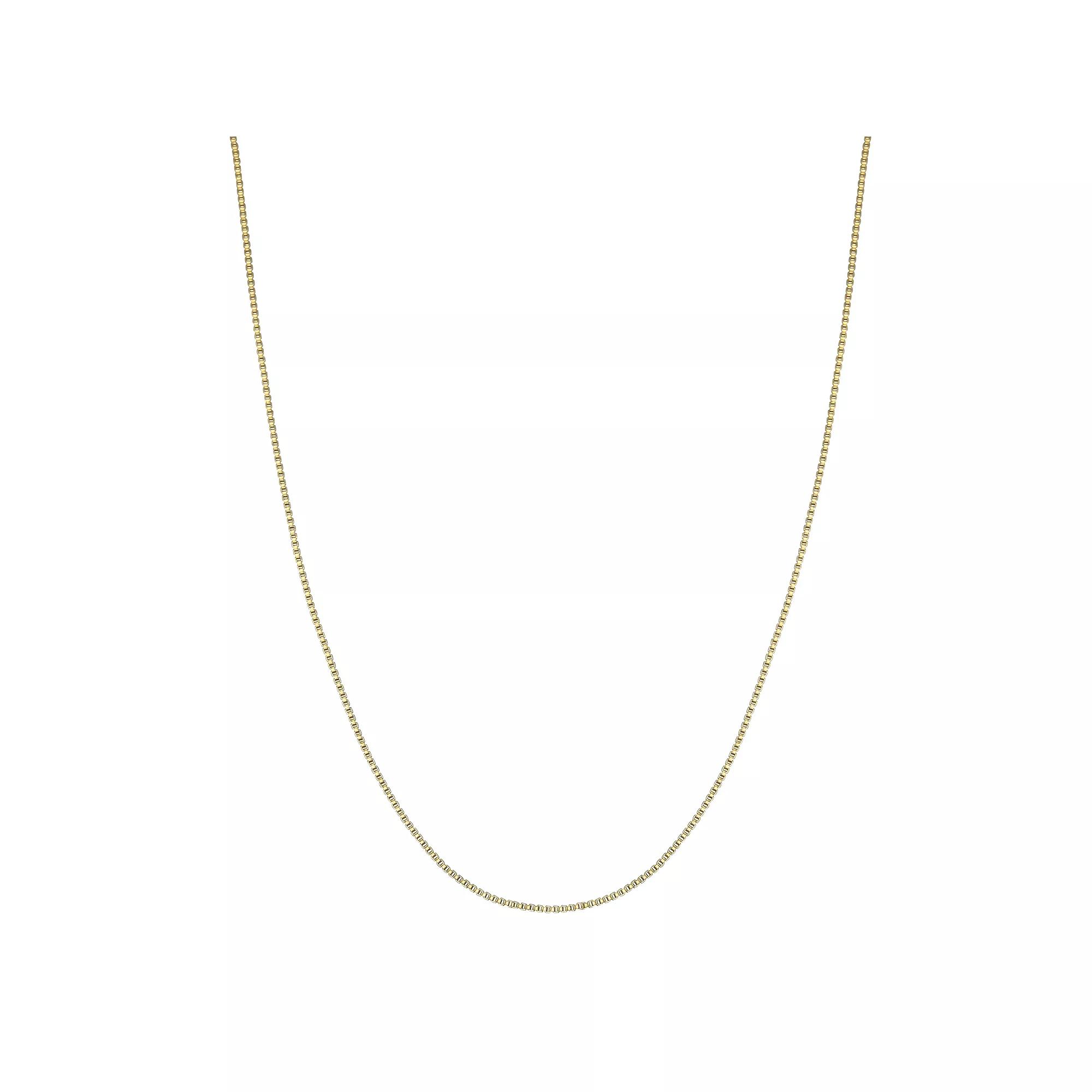 PRIMROSE 18k Gold over Sterling Silver Box Chain Necklace, Women's, Size: 30", Gold Tone Product Image