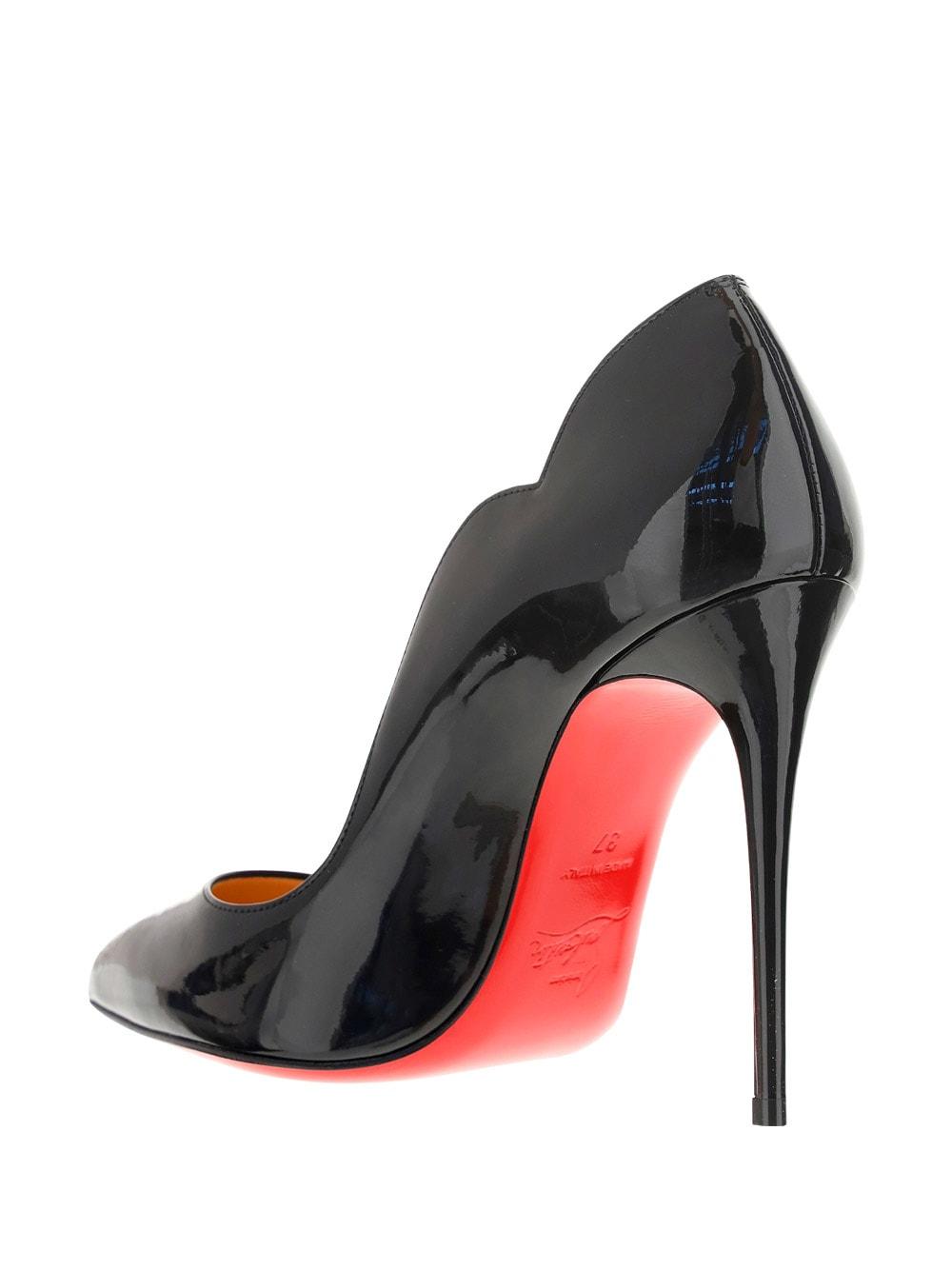 CHRISTIAN LOUBOUTIN Hot Chick Black Patent Leather Pumps Product Image