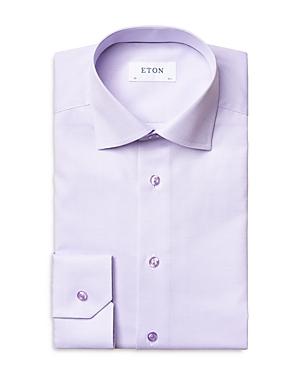 Mens Slim-Fit Textured Solid Shirt Product Image