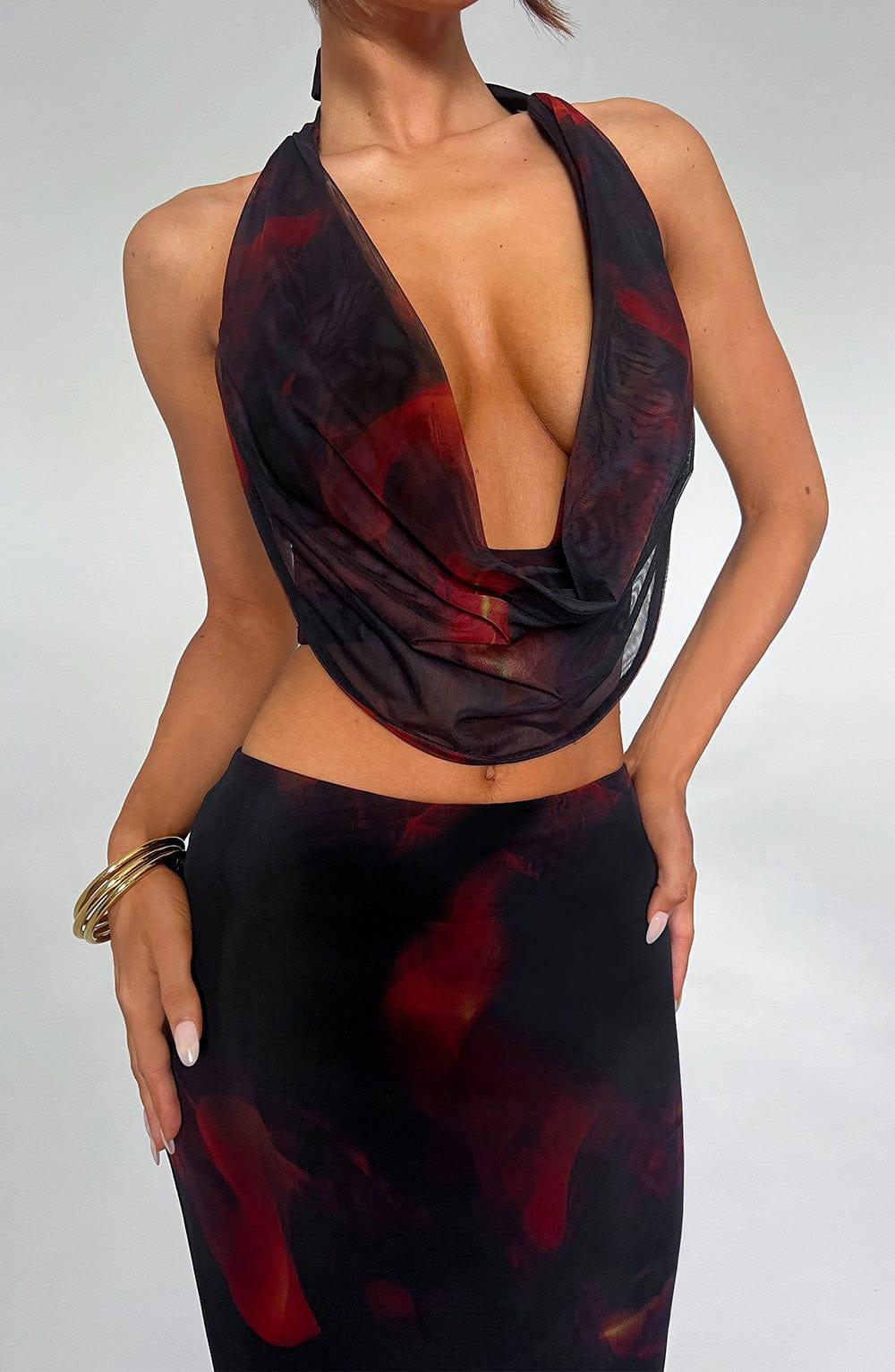 Chrishelle Top - Fire Print Product Image