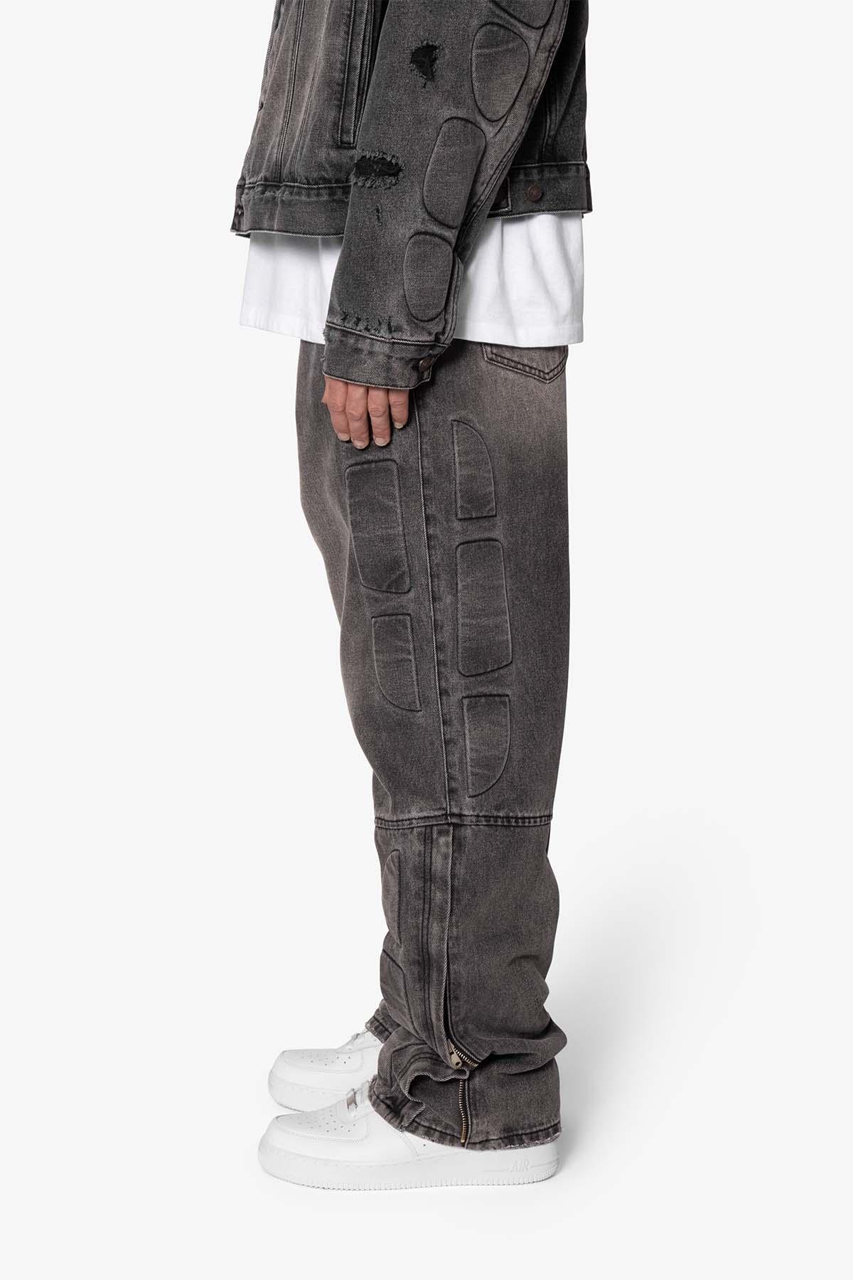 Ultra Baggy Moto Denim - Black Product Image