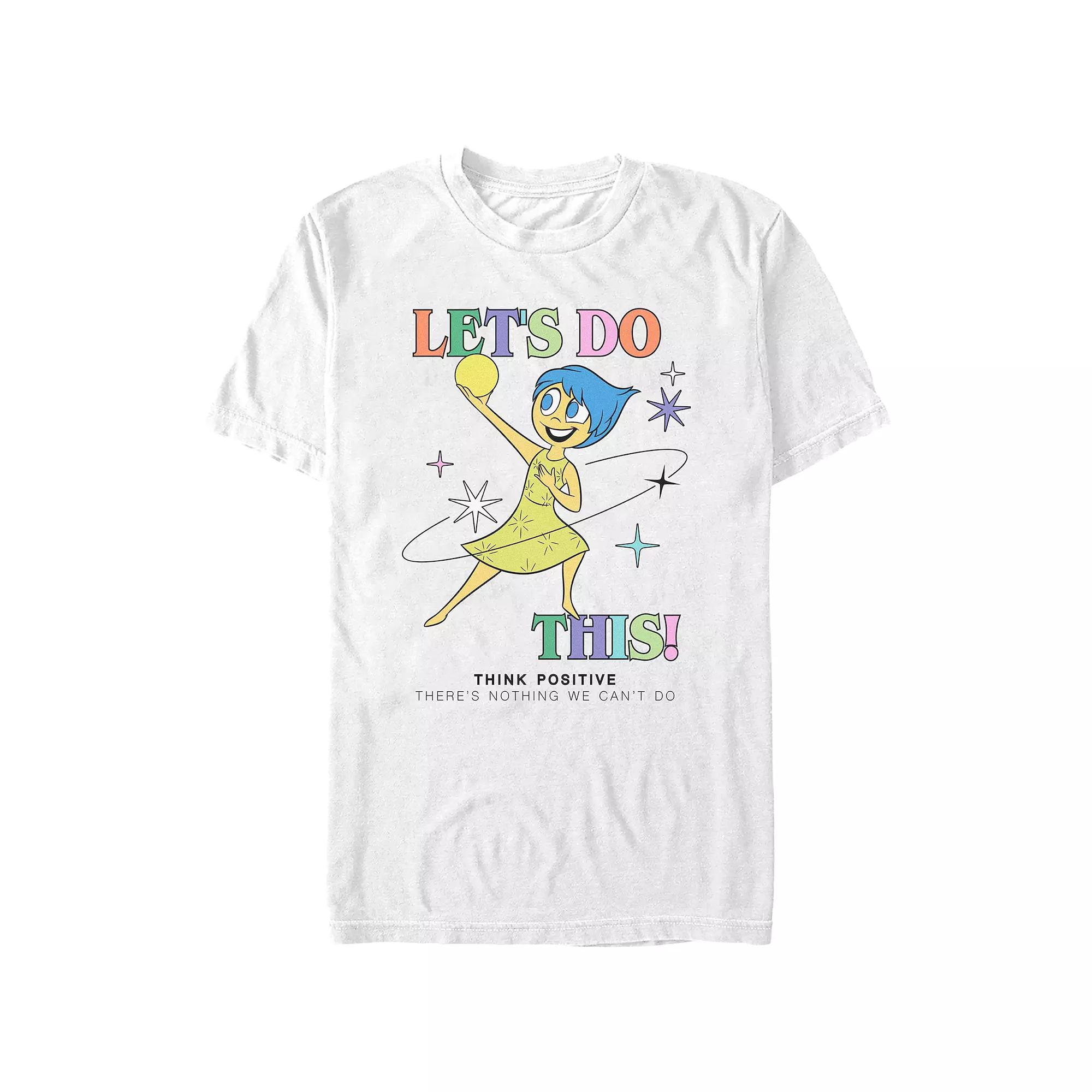 Disney / Pixar's Inside Out 2 Let's Do This Think Positive Men's Graphic Tee,  Product Image
