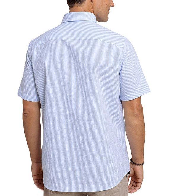 Southern Tide Stretch Stripe Seersucker Follyfield Short Sleeve Woven Shirt Product Image