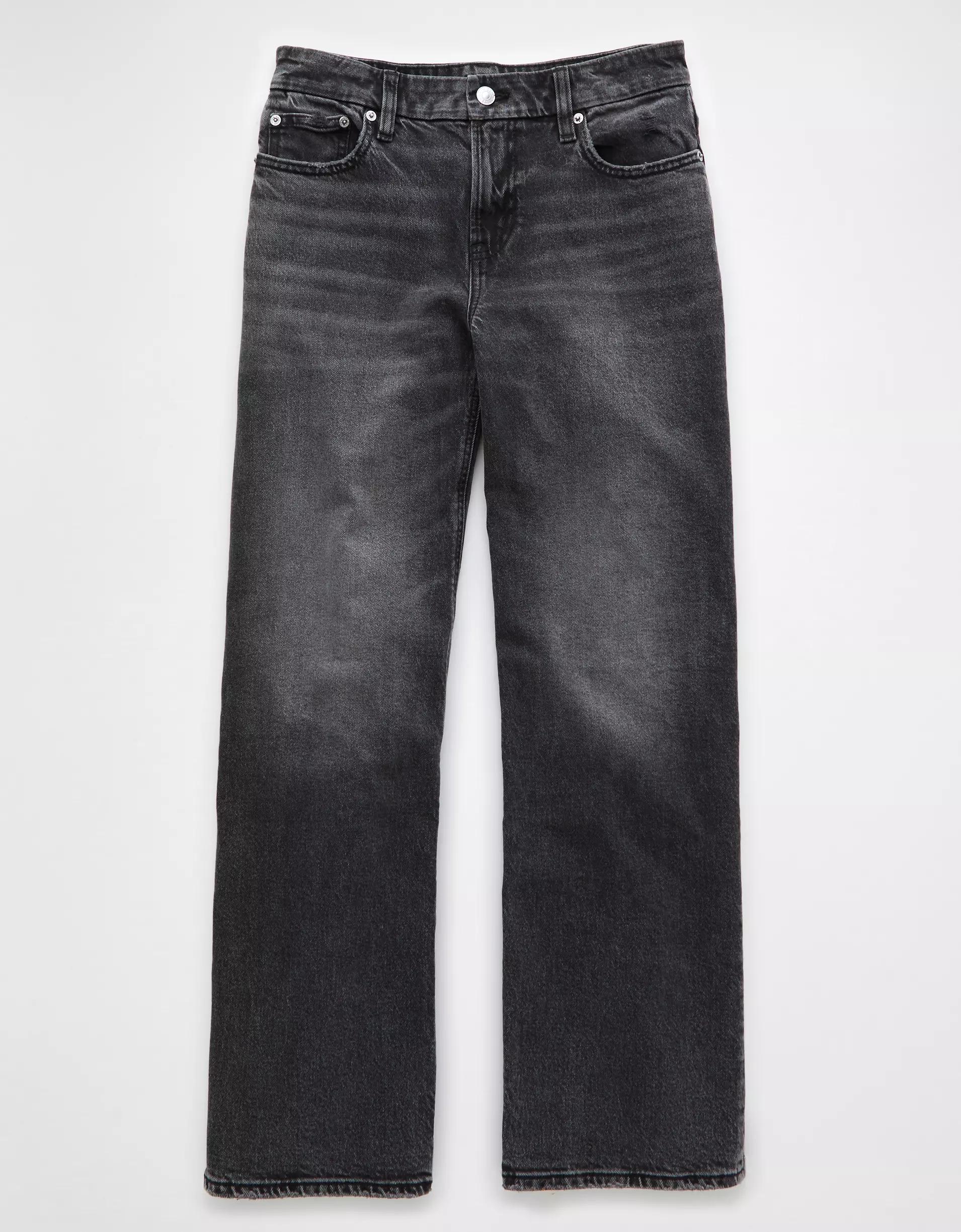 AE Stretch Curvy High-Waisted Stovepipe Jean Product Image