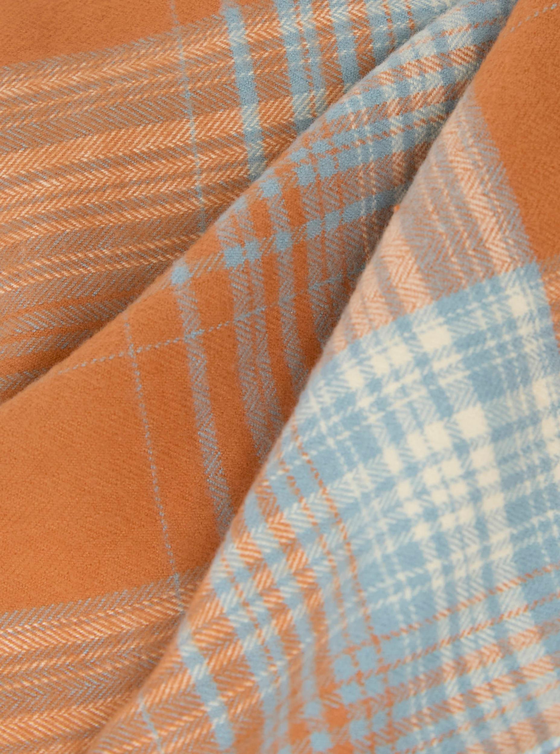 Orange Check Pyjama Short Product Image
