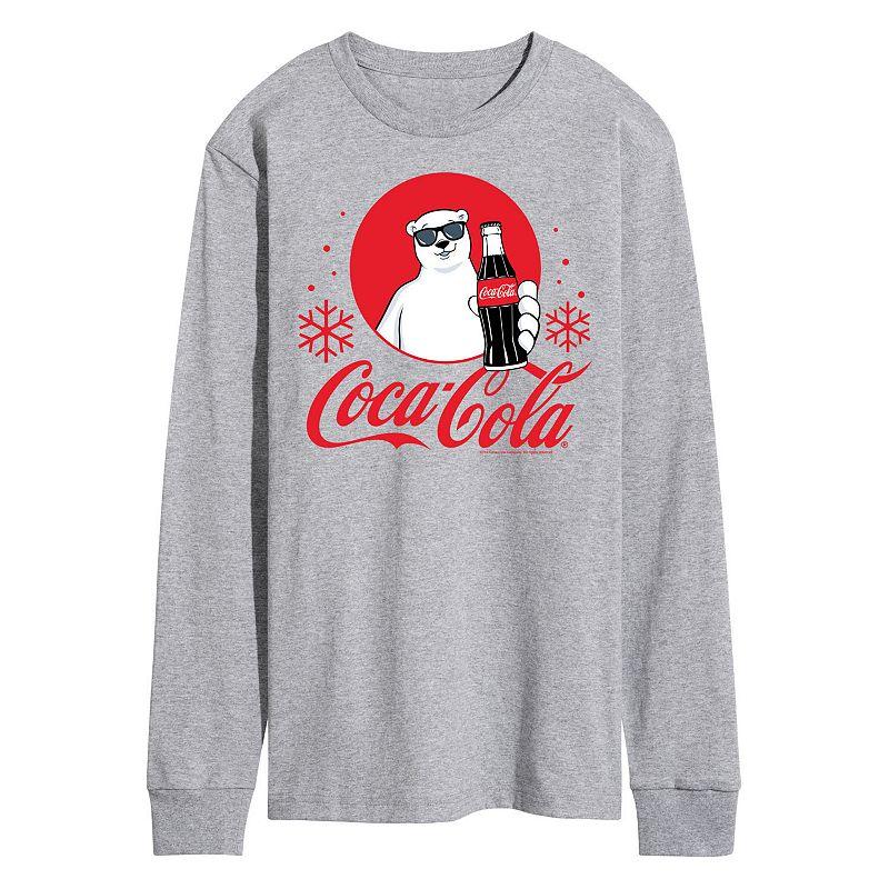 Men's CocaCola Polar Bear Long Sleeve Graphic Tee,  Product Image