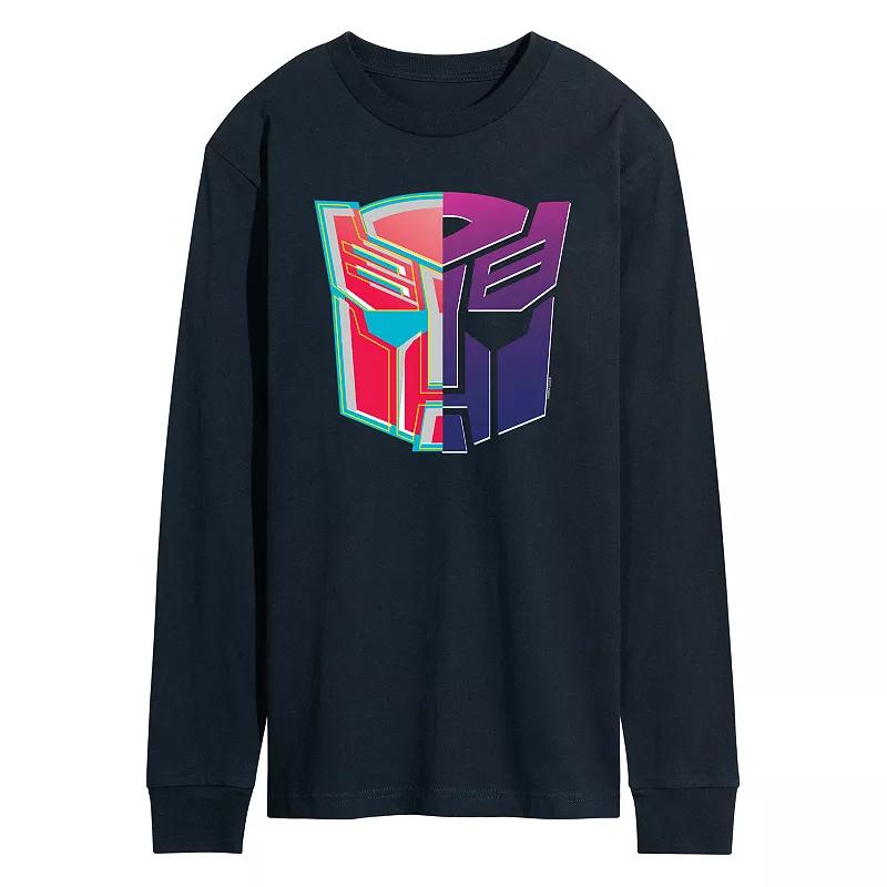 Men's Transformers Decepticons Autobot Logo Long Sleeve Graphic Tee,  Product Image