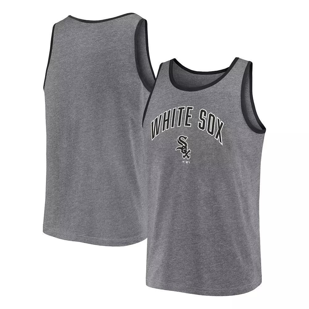 Men's Fanatics Branded Heather Gray Chicago White Sox Primary Tank Top,  Product Image