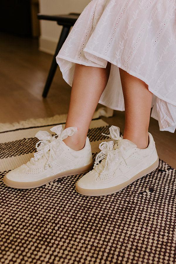 The Bailey Micro Suede Lace Sneaker Product Image