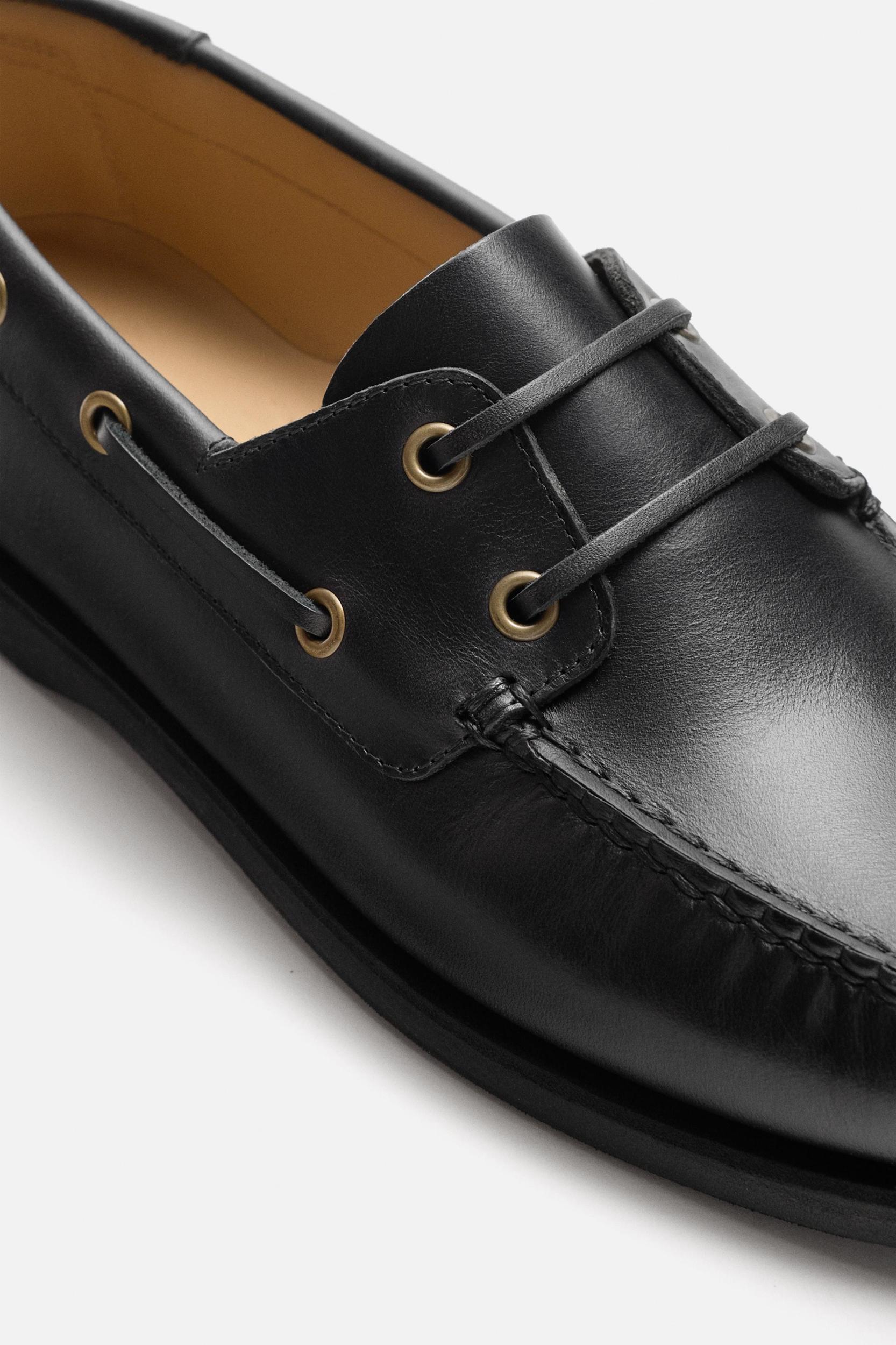 LIMITED EDITION LEATHER BOAT SHOES Product Image