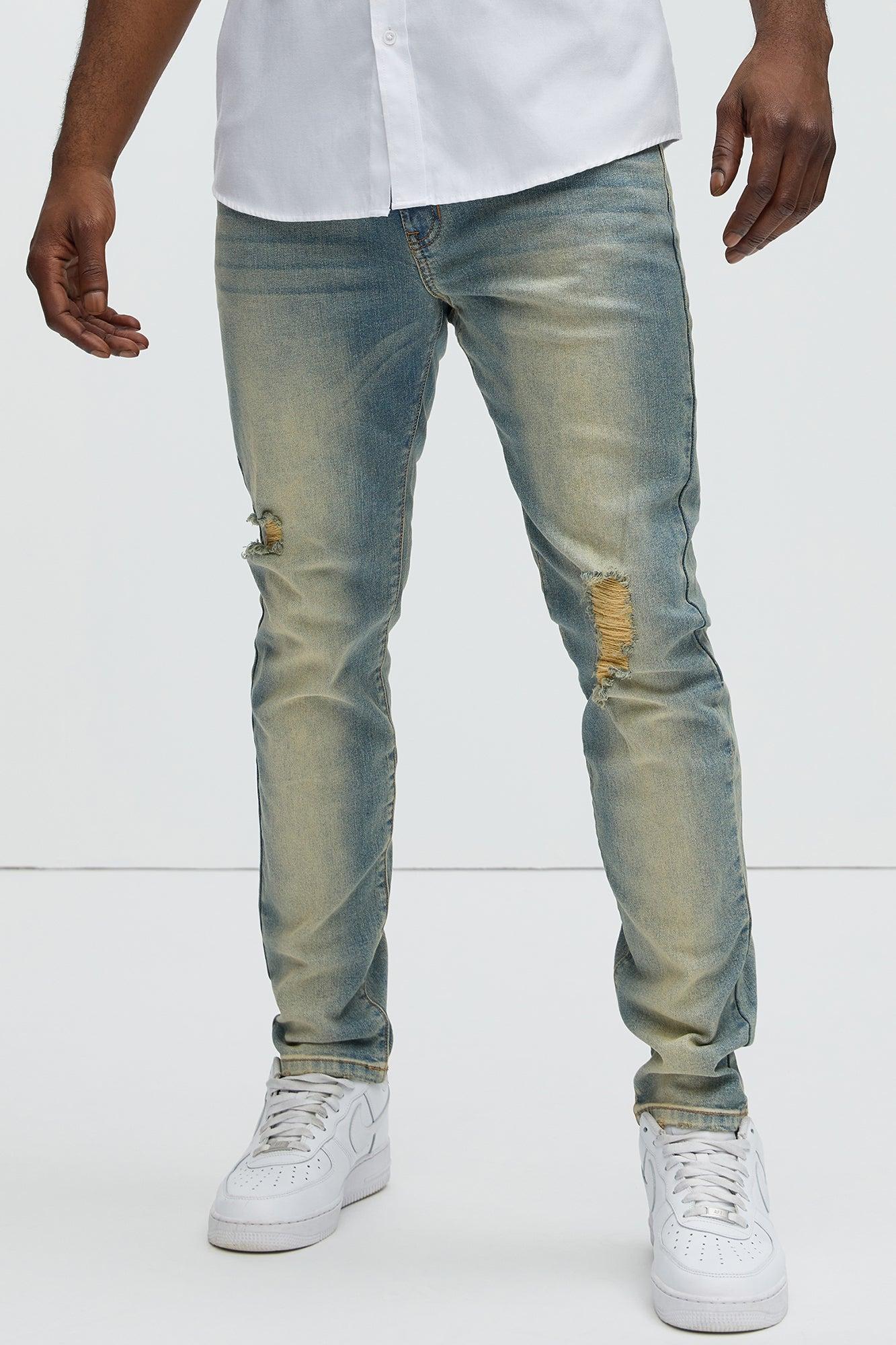 Take No L's Skinny Jean - Vintage Blue Wash Product Image