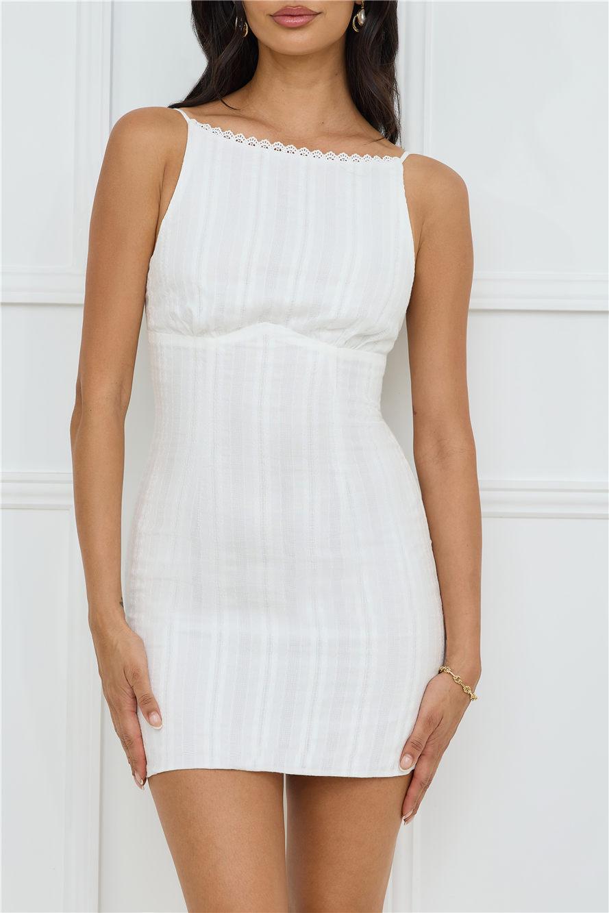 Simply Chic Mini Dress White Product Image