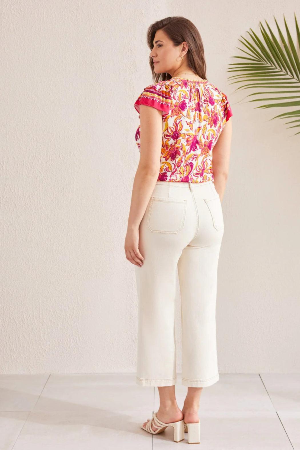 Ecru Button Fly Jean Product Image