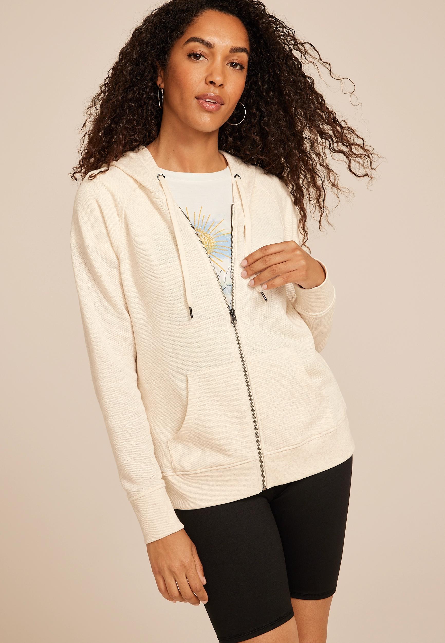 Textured Full Zip Hoodie Product Image