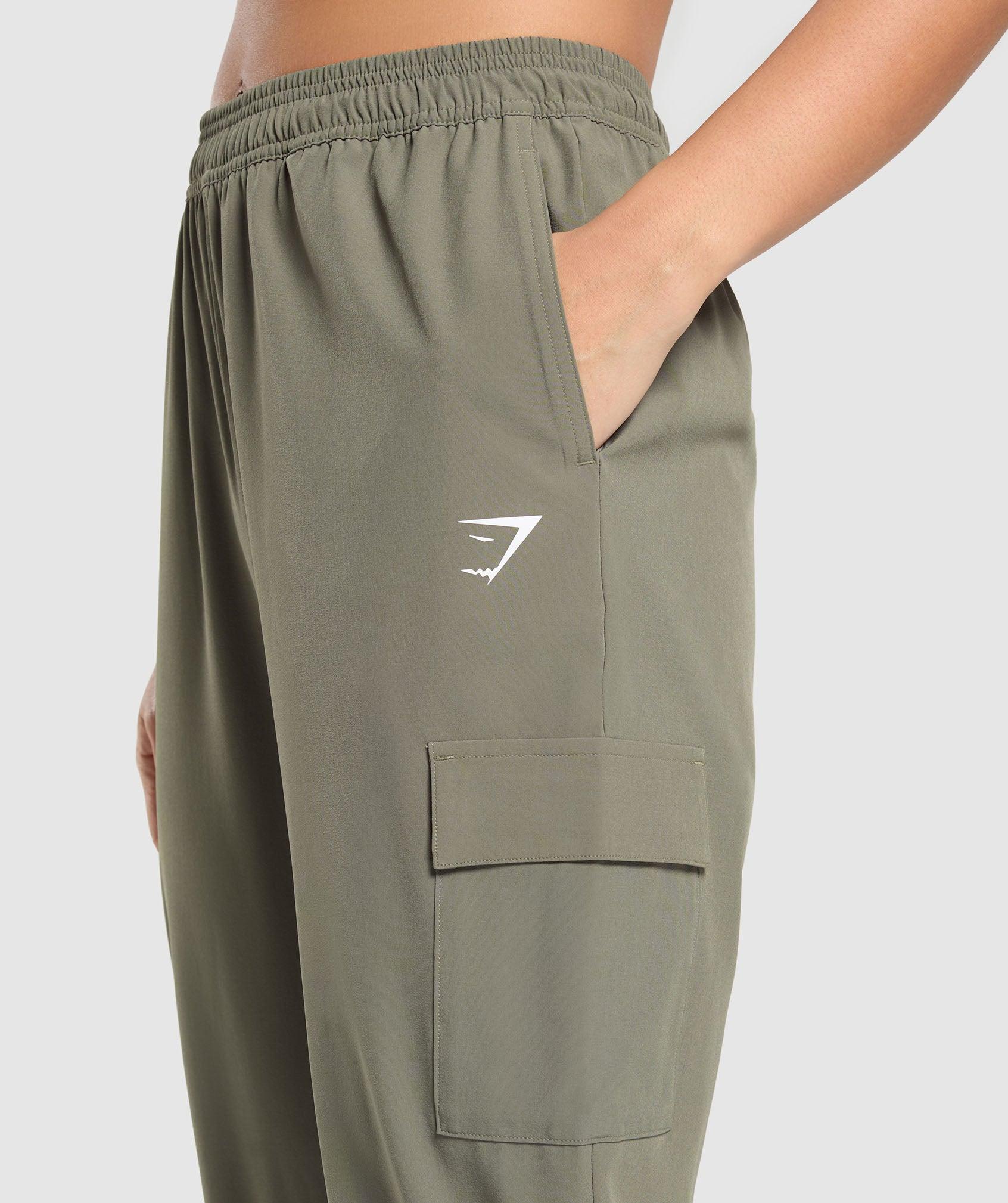 Gymshark Woven Cargo Pant - Base Green Female Product Image