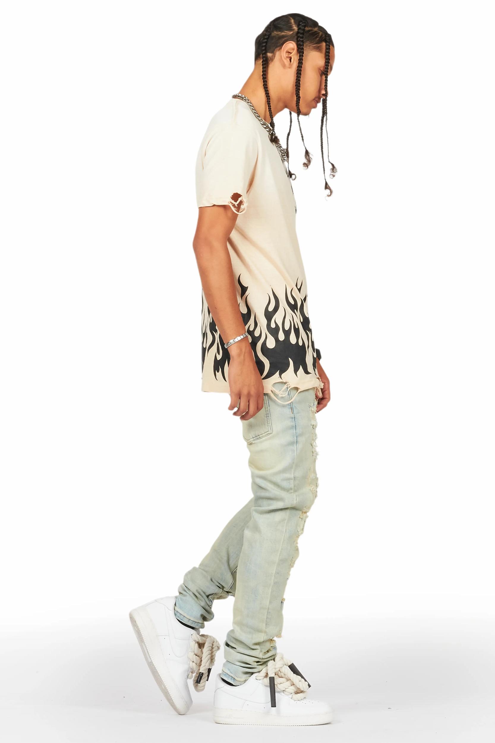 Holibert Light Blue Slim Fit Jean Male Product Image