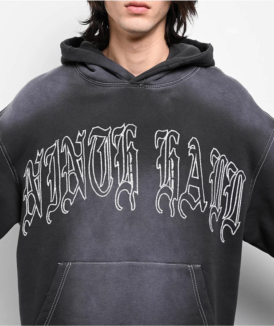 Ninth Hall Fein Black Wash Hoodie Product Image