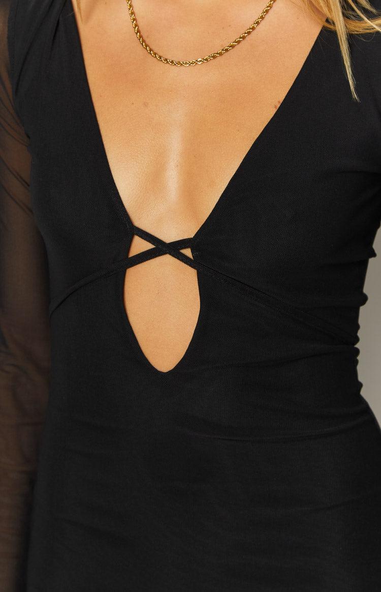 Monni Black Mini Dress Product Image