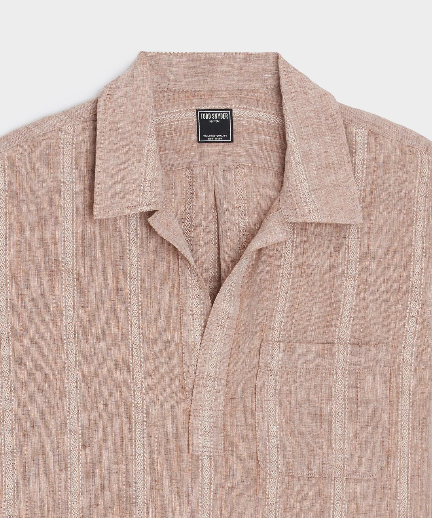 Relaxed Linen Popover Shirt Product Image