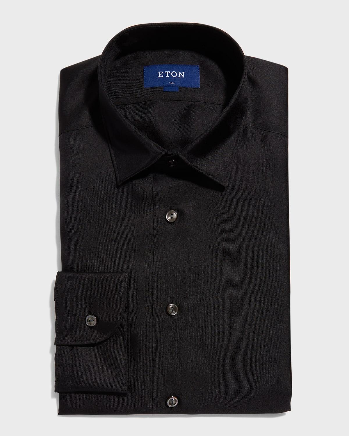 Mens Slim Fit Silk Shirt Product Image