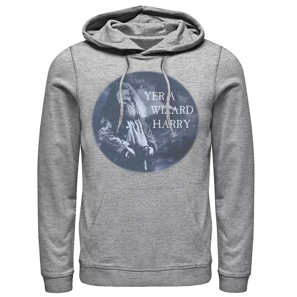 Men's Harry Potter Hagrid Yer A Wizard Harry Portrait Graphic Pullover Hoodie,  Product Image