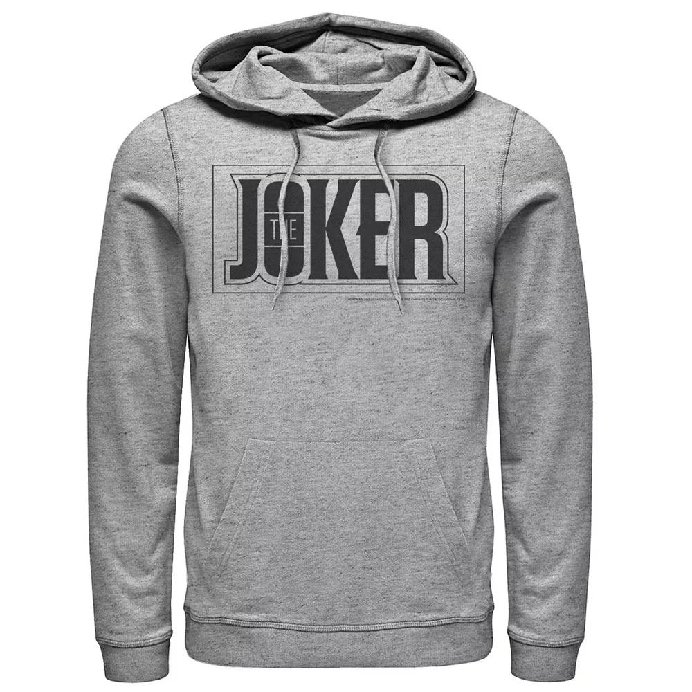 Men's DC Comics The Joker Bold Text Poster Hoodie,  Product Image
