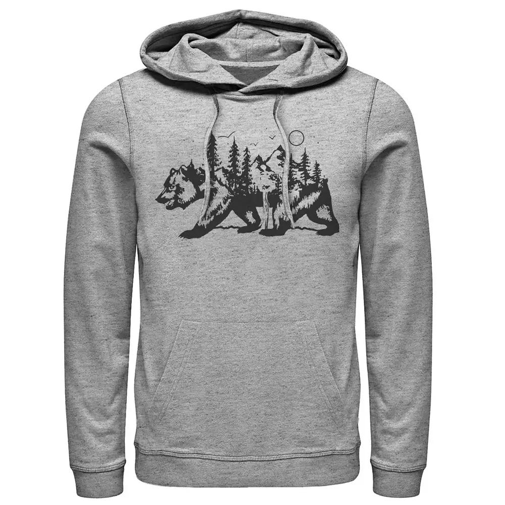Men's Fifth Sun Camping Bear Silhouette Hoodie,  Product Image
