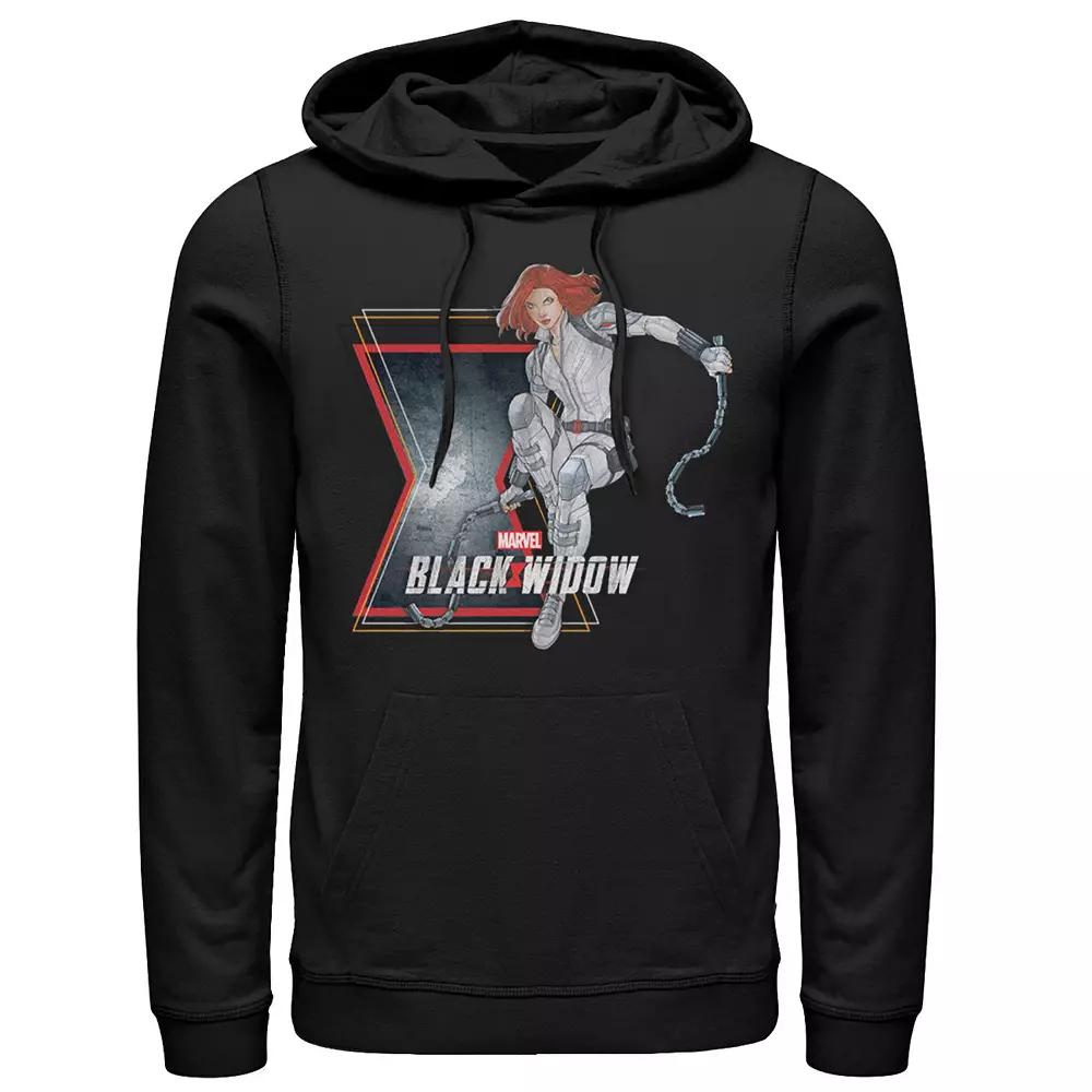 Men's Marvel Black Widow Action Pose Hoodie,  Product Image