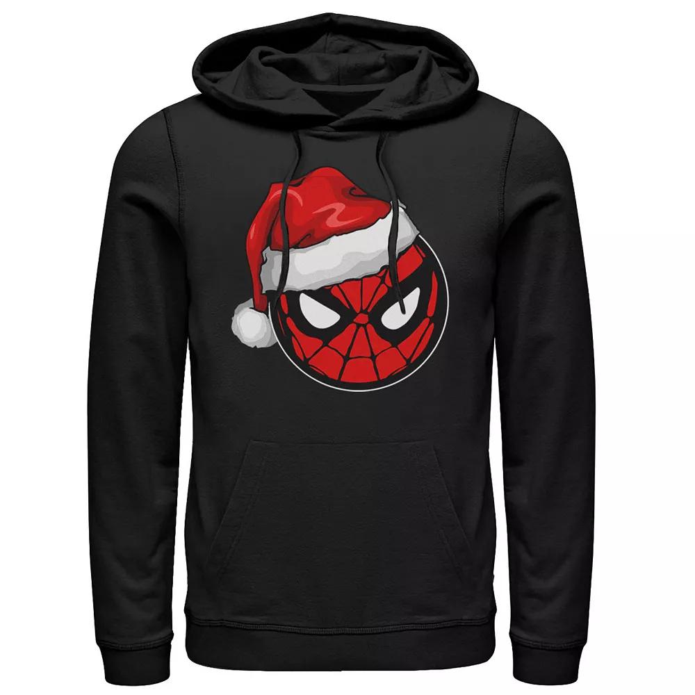 Men's Marvel Spider-Man Santa Hat Logo Hoodie,  Product Image