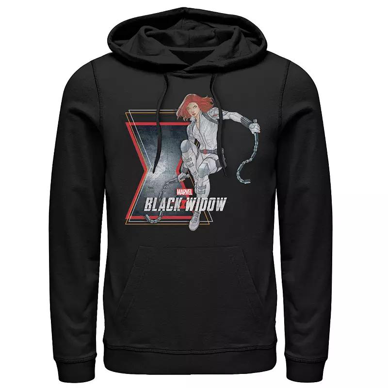 Men's Marvel Black Widow Action Pose Hoodie,  Product Image