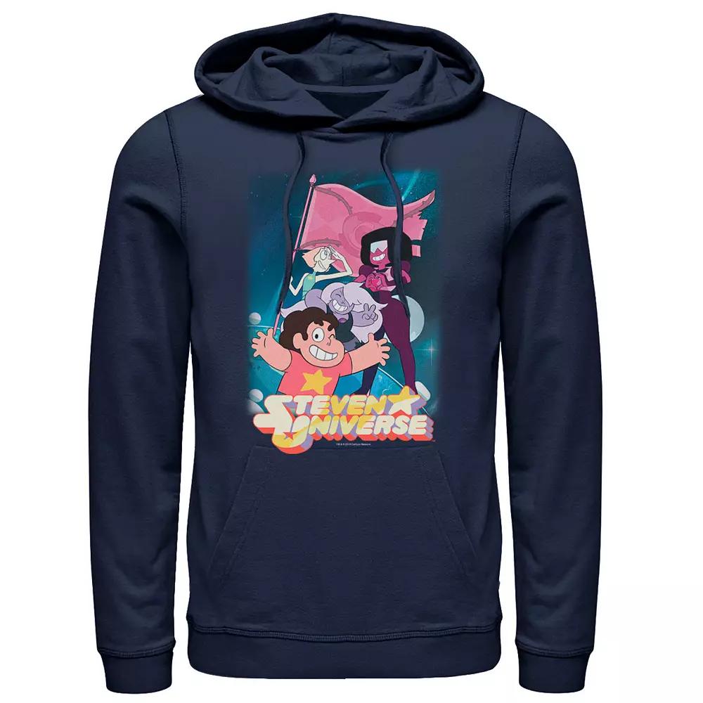 Men's CN Steven Universe Team Flag Poster Graphic Hoodie, Size: XL, Blue Product Image