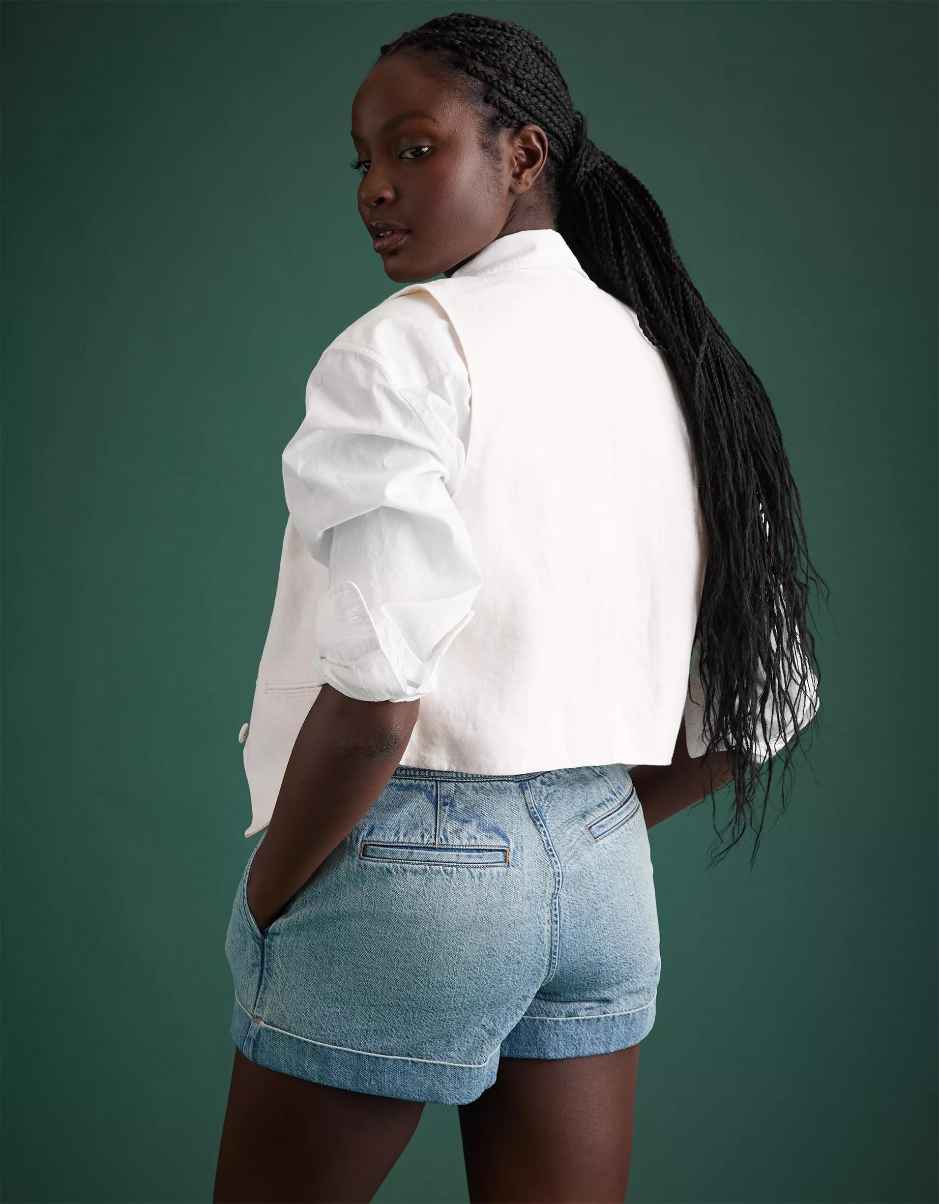 AE77 Premium Denim Military Short Product Image