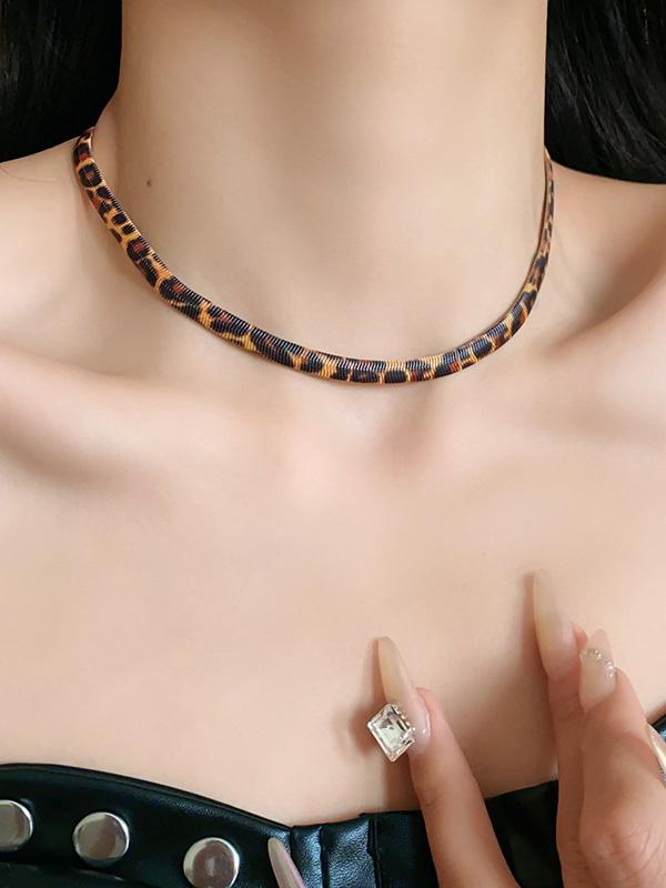 Leopard Snake Chain Necklaces Accessories Product Image