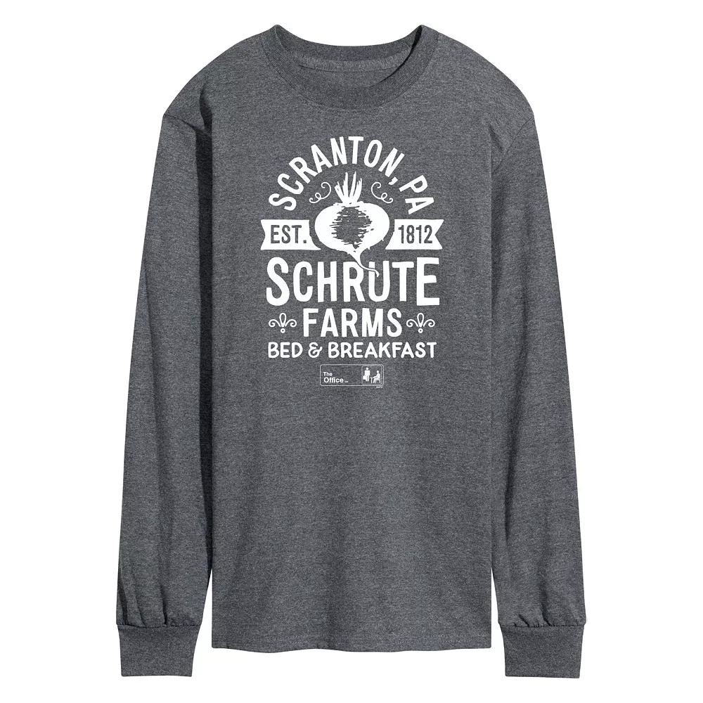 Men's The Office Schrute Farms Long Sleeve Tee,  Product Image