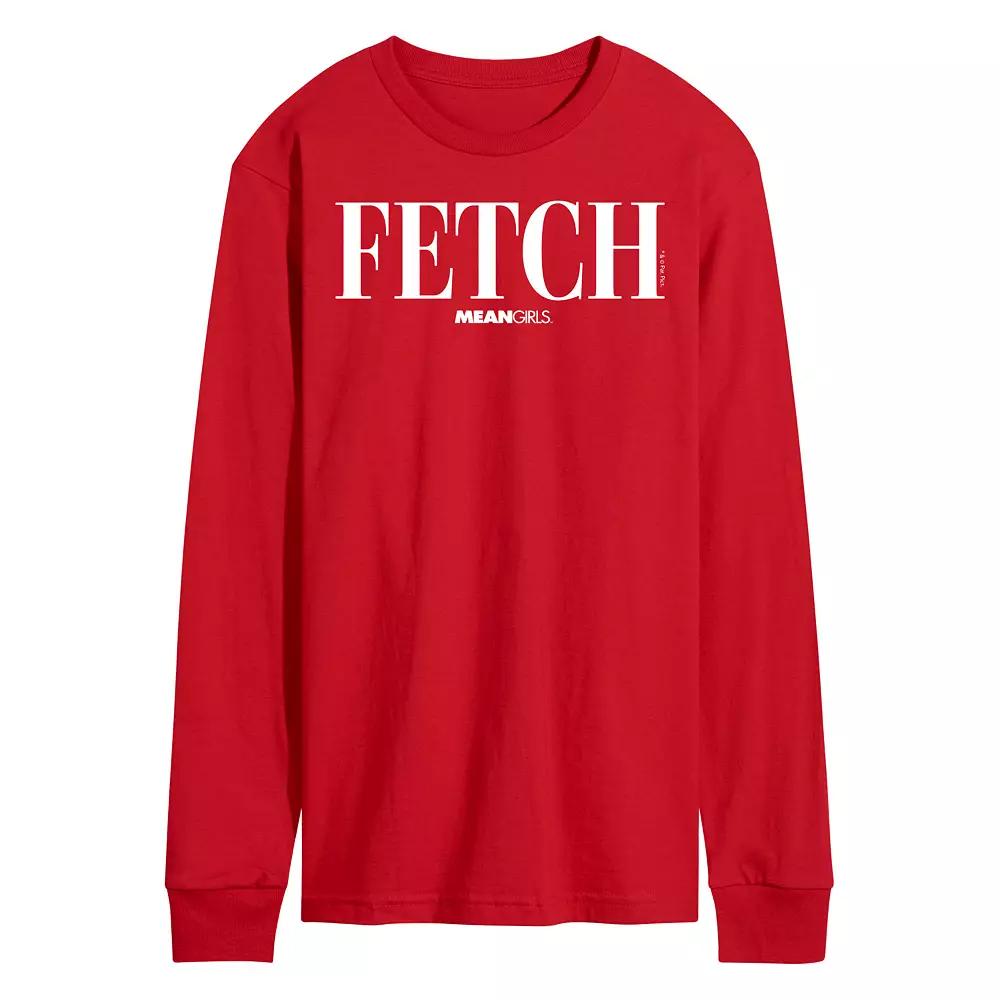 Men's Mean Girls Fetch Long Sleeve Graphic Tee,  Product Image